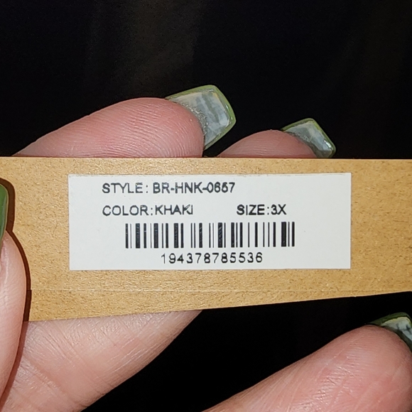 SKIMS NWT High neck crop bra size 3X. Runs small. Khaki - Picture 4 of 4